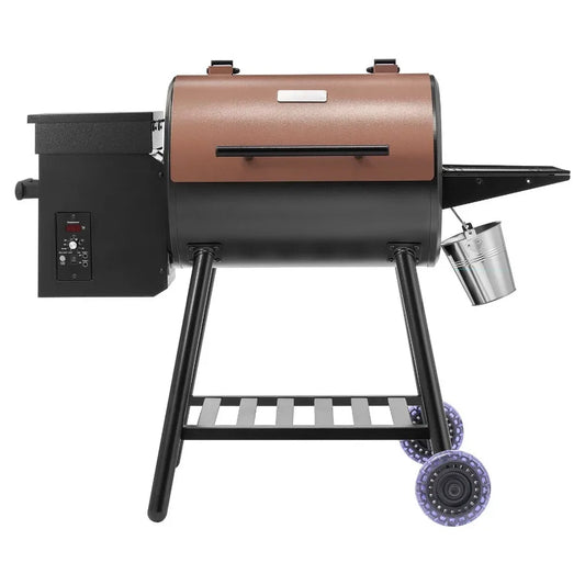 Wood Pellet Grill Smoker, 8 in 1 BBQ Grills for Outdoor Cooking, 456 Square Inches Cook Area Electric Grill and Smoker