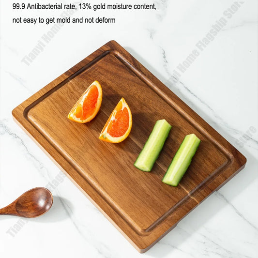 Acacia Wood Cutting Board Thickened Chopping Board Home Large Size for Cutting Meat, Vegetables, Fruit and Cheese Kitchen tools