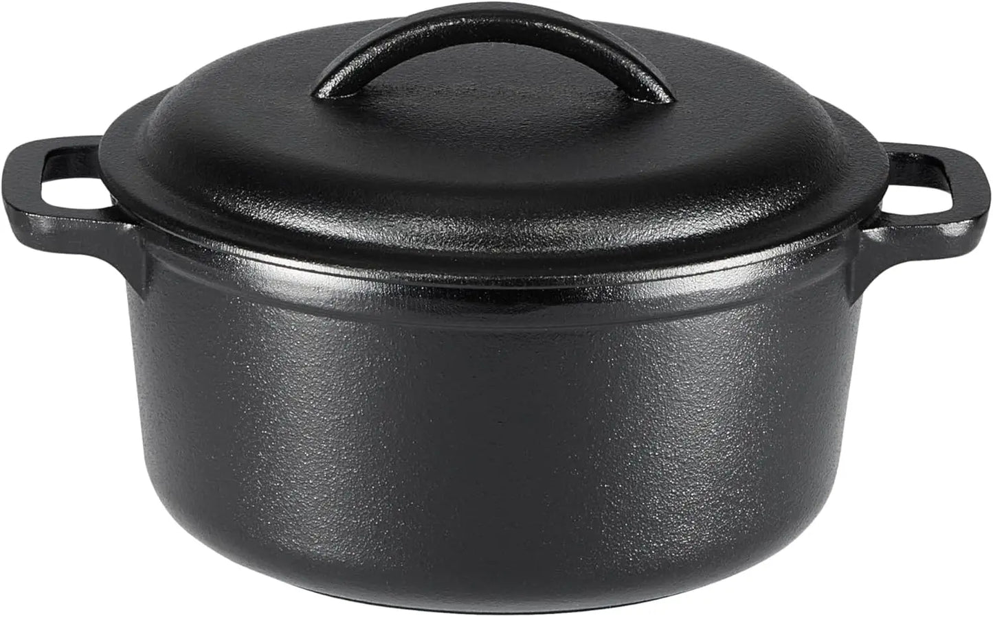 Large 7-Quart Pre-Seasoned Cast Iron Dutch Oven with Lid, Heavy-Duty for Even Cooking, Perfect for Home Chefs