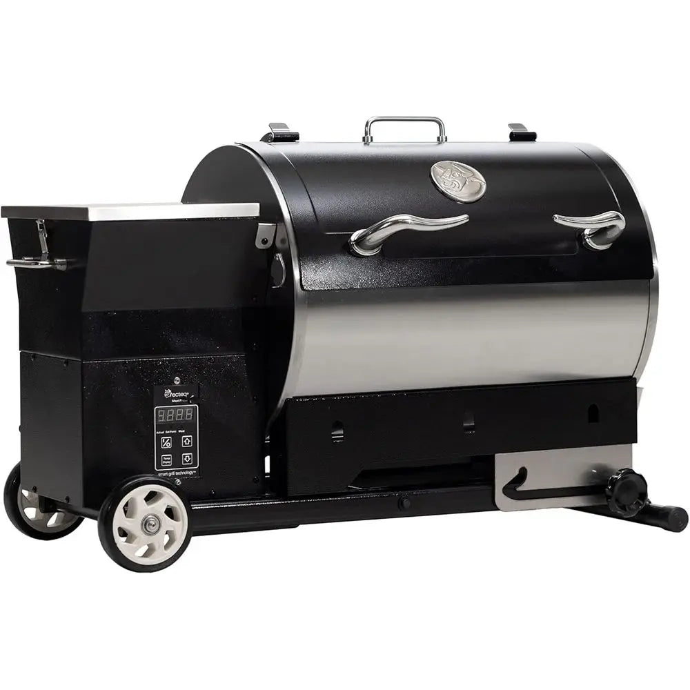 Portable Electric Pellet Grill - Road 340, BBQ Smoker with Wood Pellets for Searing and Smoking