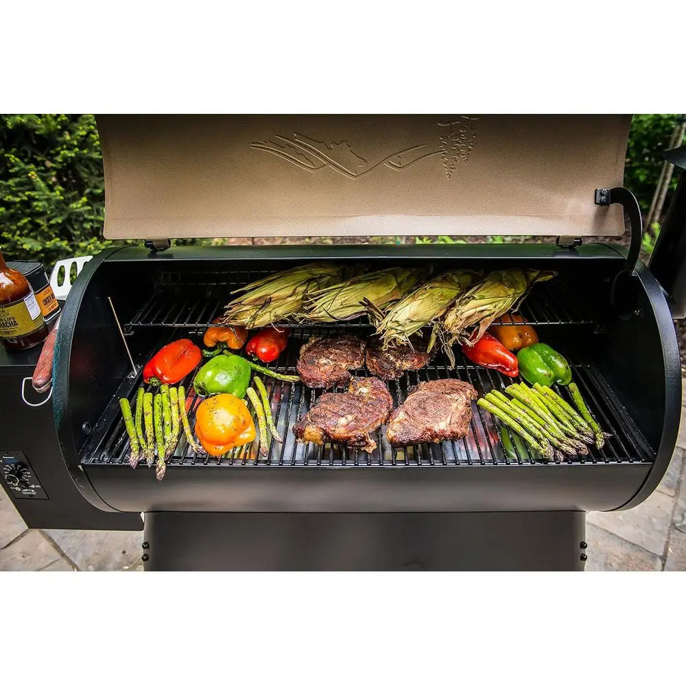 Electric Wood Pellet Grill and Smoker, 884 Sq In Cook Area, 450°F Max Temp, Meat Probe, 6-in-1 BBQ Grill