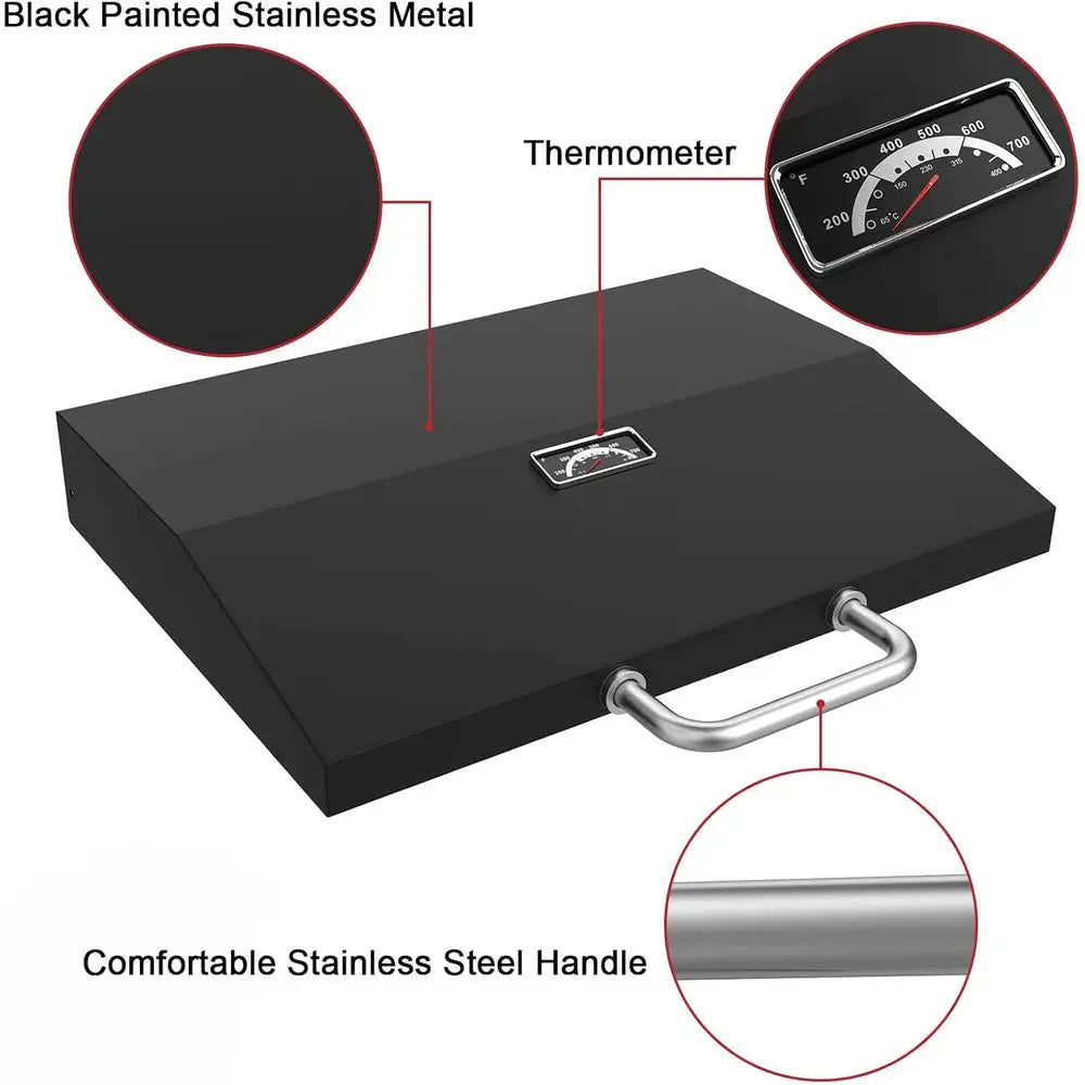 Blackstone 22 Griddle Hinged Lid with Handle and Temp Gauge for Adventure Ready Tabletop Grill