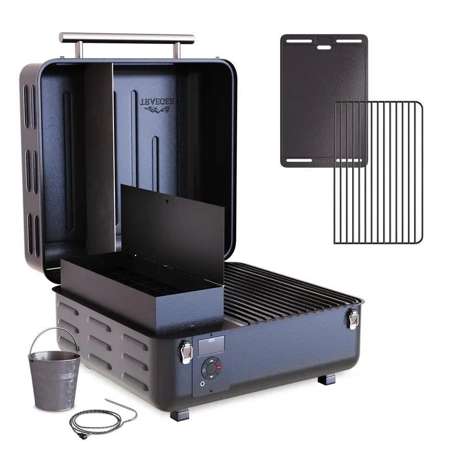 Grills TFT18KLD Ranger, Portable Wood Pellet Grill and Smoker Electric Tabletop Pellet Smoker with Digital Arc Controller, Cast