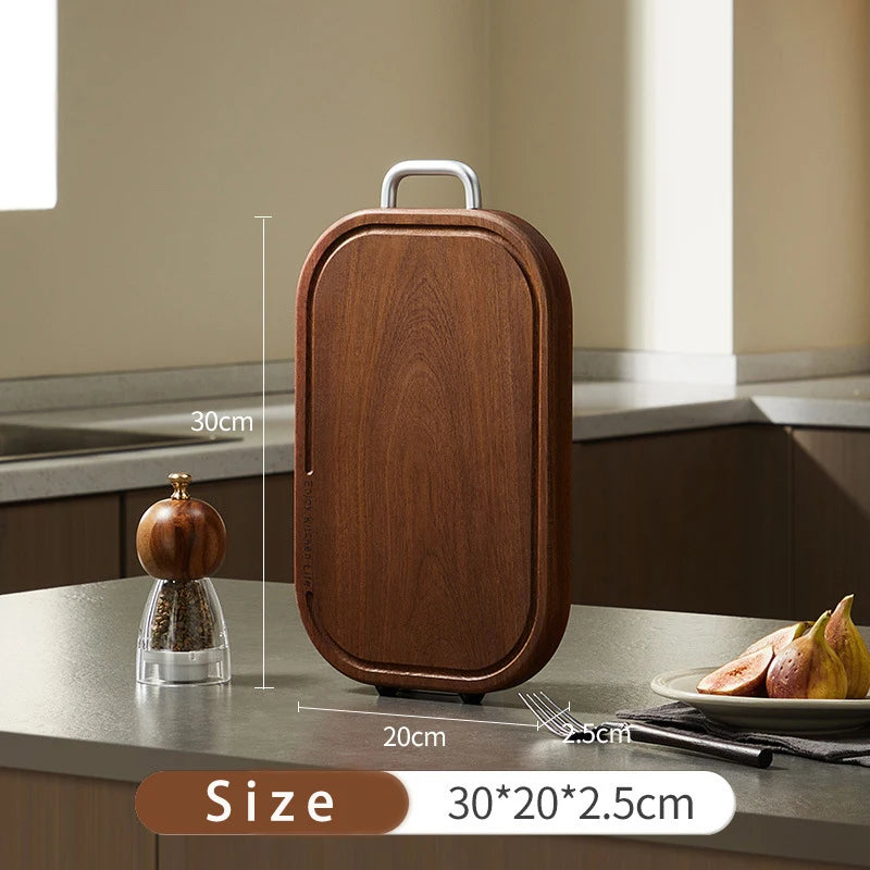 Heavy Duty Wooden Chopping Board cutting board Solid wood anti-bacterial anti-mold Double-sided Ebony anti-slip Butcher Block
