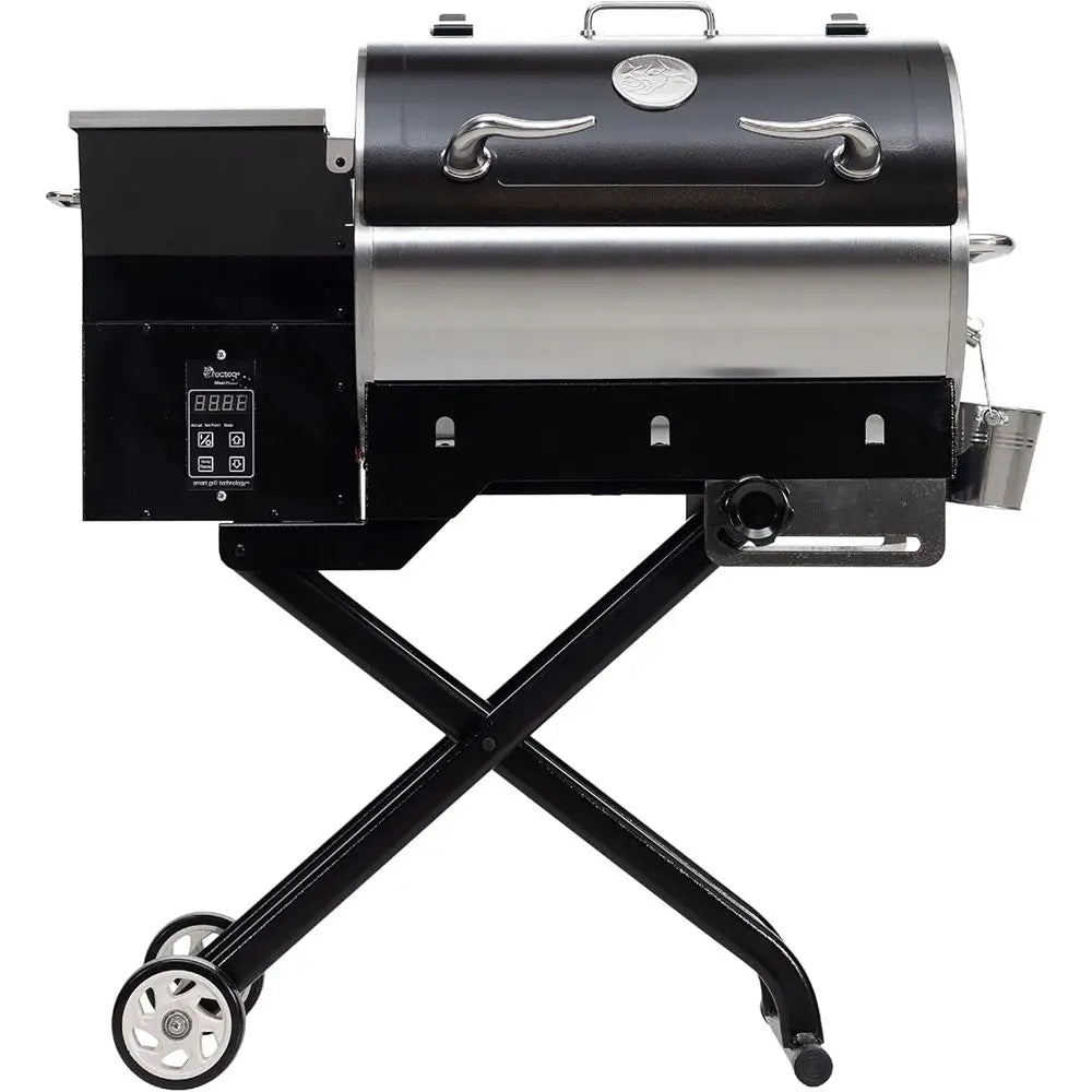 Portable Electric Pellet Grill - Road 340, BBQ Smoker with Wood Pellets for Searing and Smoking