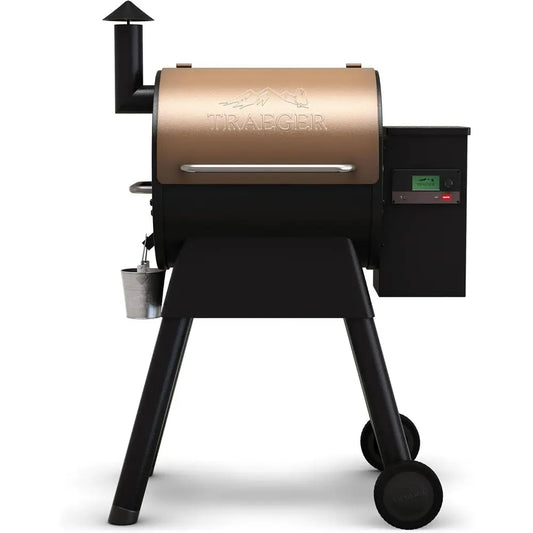 Wood Pellet Grill & Smoker with Wi-Fi Connectivity, Bronze