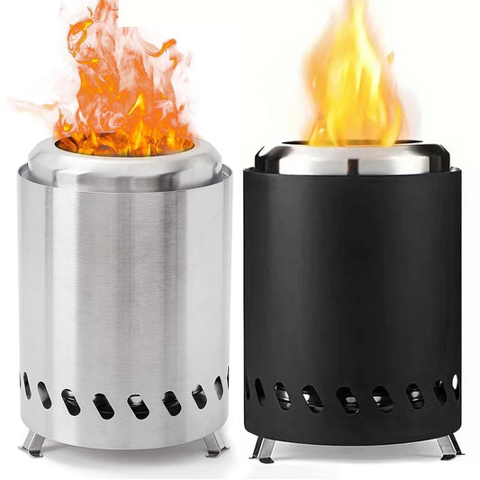 Mini Tabletop Firepit Stainless Steel Portable Mini Stove Mini Fire Pit Wood Burning Or Pellet Fueled Portable Bonfire
