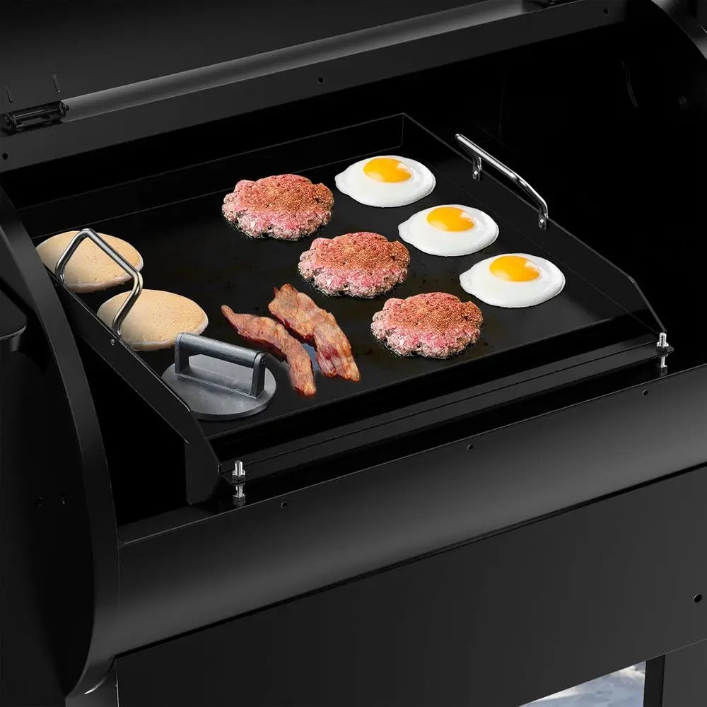 Universal Non-Stick Griddle for 17.4 x 18.6 Pellet Grills - Compatible with Traeger, Pit Boss, Camp Chef, Green Mountain Grills,
