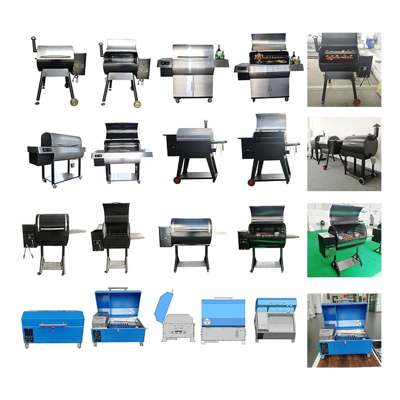 OEM Multifunctional Commercial Electric Offset Wood Pellet Bbq Grills Smoker for Wholesale