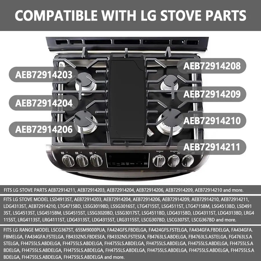 Cast Iron AEB72914208, AEB72914211 Gas Stove Griddle Plate Replacement for lg Stove Range Griddle Plate for Gas Range AEB7291421