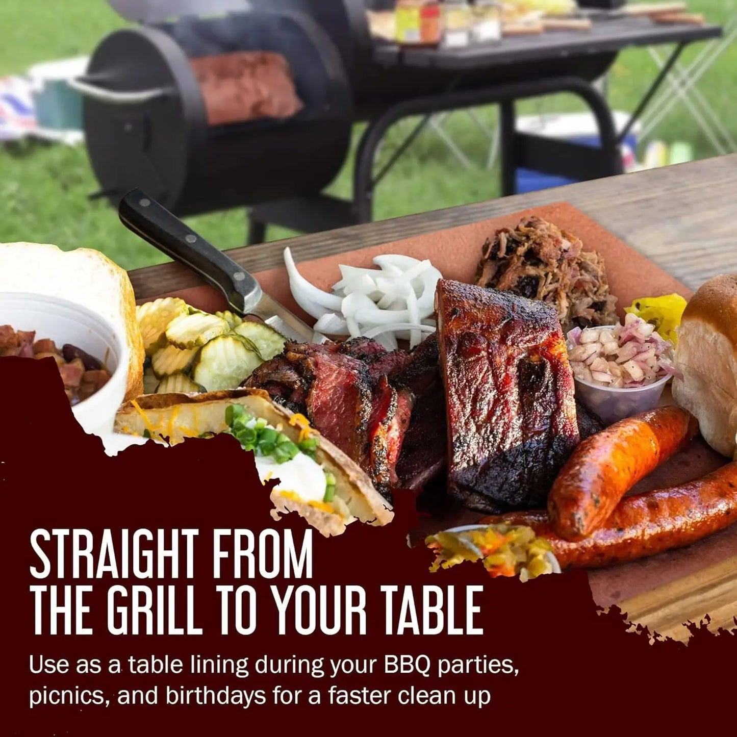 Butcher Paper for Smoking Meat Butcher Paper Roll Unwaxed 15.7 Inch x 33 Feet BBQ Peach Wrapping Paper for Smoking Meat Brisket
