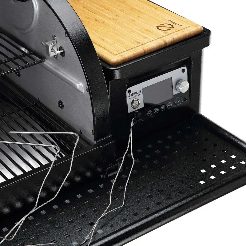 Outdoor OEM Wood Pellet Grill 1068 Sq.in BBQ Smoker with PID Controller And Wifi Connectivity for Precision Smoking And Grilling