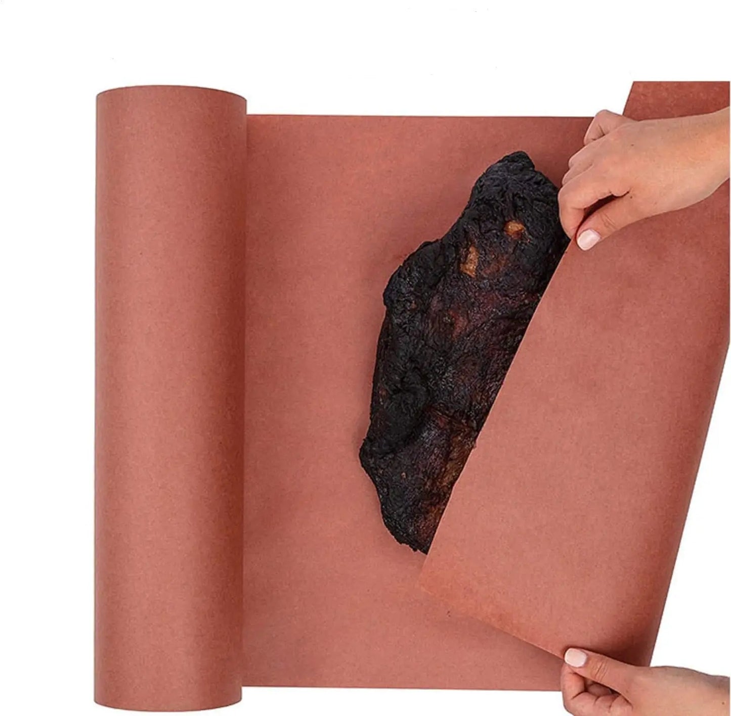 Butcher Paper for Smoking Meat Butcher Paper Roll Unwaxed 15.7 Inch x 33 Feet BBQ Peach Wrapping Paper for Smoking Meat Brisket