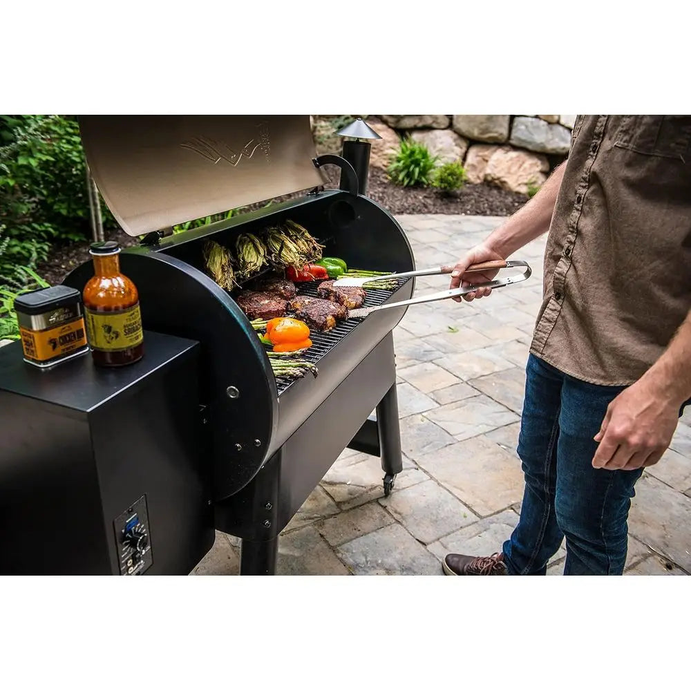 Electric Wood Pellet Grill and Smoker, 884 Sq In Cook Area, 450°F Max Temp, Meat Probe, 6-in-1 BBQ Grill