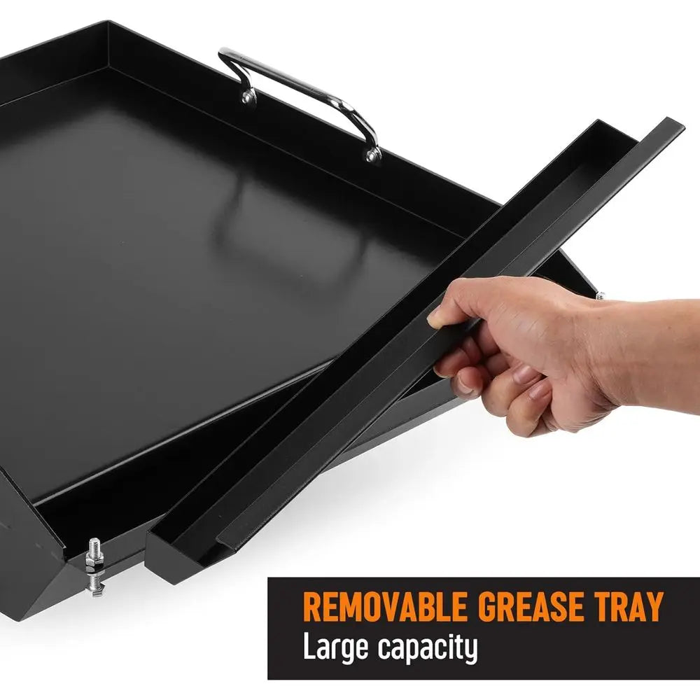 Universal Non-Stick Griddle for 17.4 x 18.6 Pellet Grills - Compatible with Traeger, Pit Boss, Camp Chef, Green Mountain Grills,