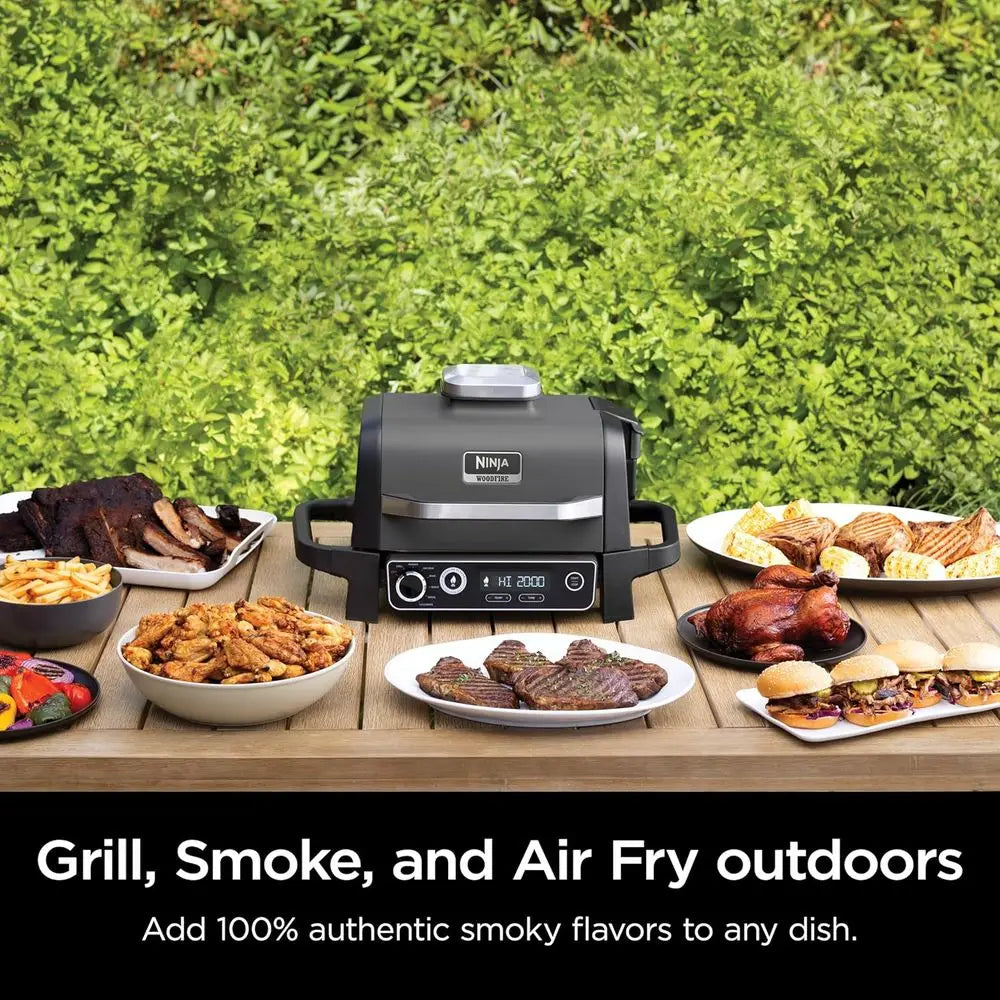 7-in-1 Pellet Grill: Portable, Weatherproof, Cooks 6 Steaks & 30 Hot Dogs, Includes Pellets