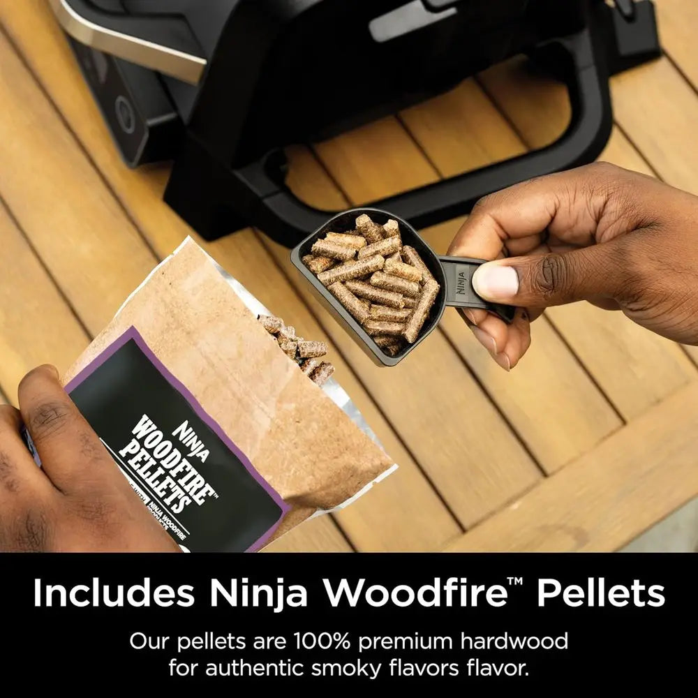 7-in-1 Pellet Grill: Portable, Weatherproof, Cooks 6 Steaks & 30 Hot Dogs, Includes Pellets