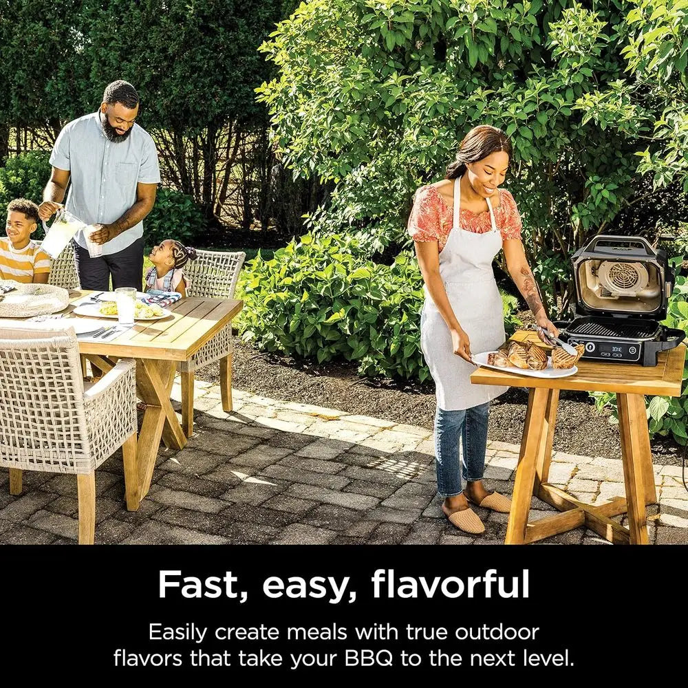 7-in-1 Pellet Grill: Portable, Weatherproof, Cooks 6 Steaks & 30 Hot Dogs, Includes Pellets