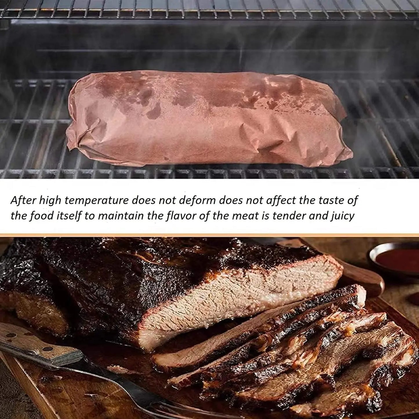 Butcher Paper for Smoking Meat Butcher Paper Roll Unwaxed 15.7 Inch x 33 Feet BBQ Peach Wrapping Paper for Smoking Meat Brisket