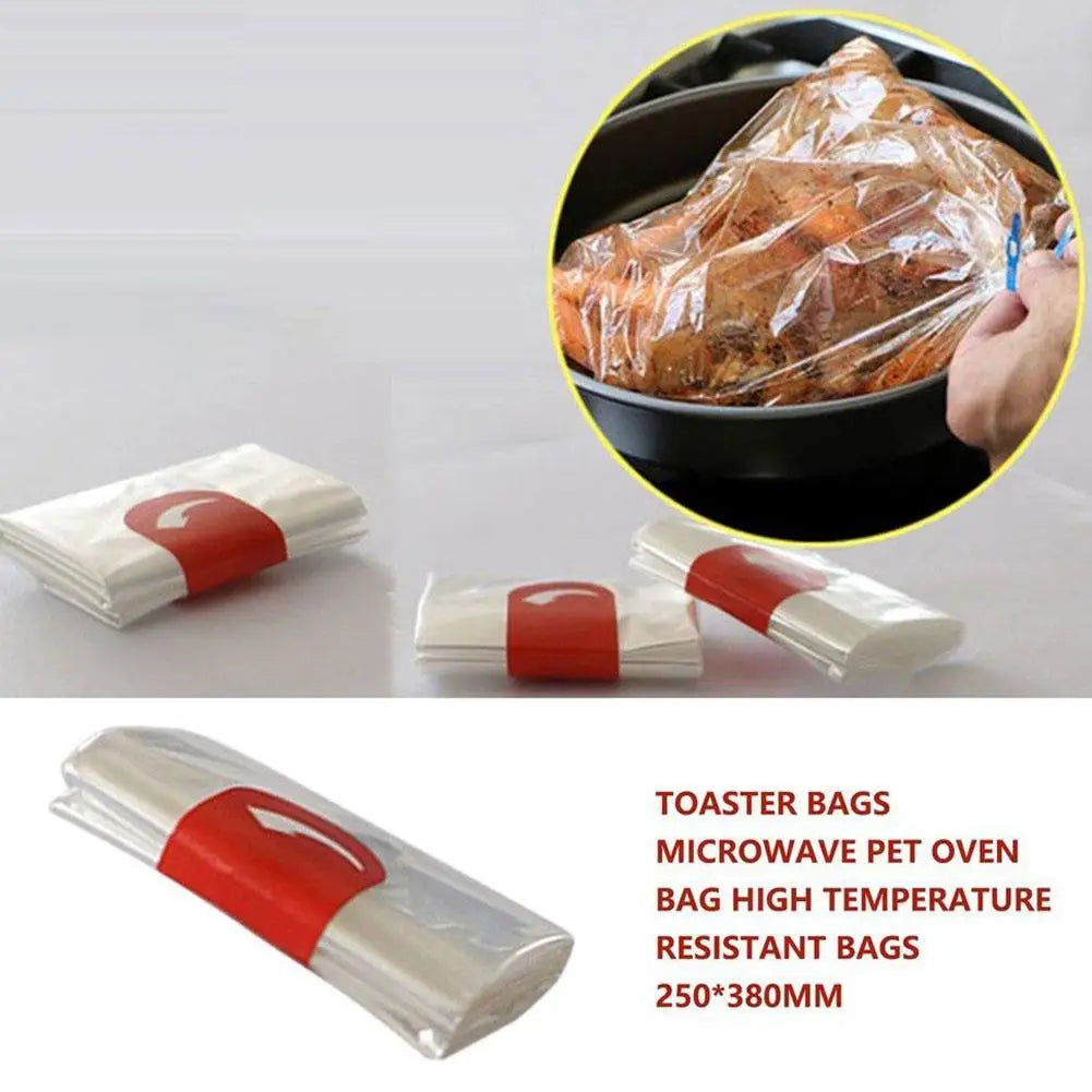 1-20Pcs Heat Resistance Roasting Turkey Bag Cooking Oven Bag Slow Cooker Liner Baking Crock Pot Liners Kitchen Accessories
