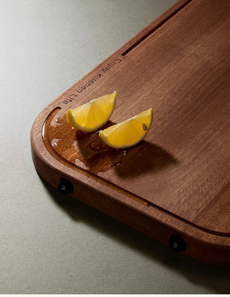 Heavy Duty Wooden Chopping Board cutting board Solid wood anti-bacterial anti-mold Double-sided Ebony anti-slip Butcher Block