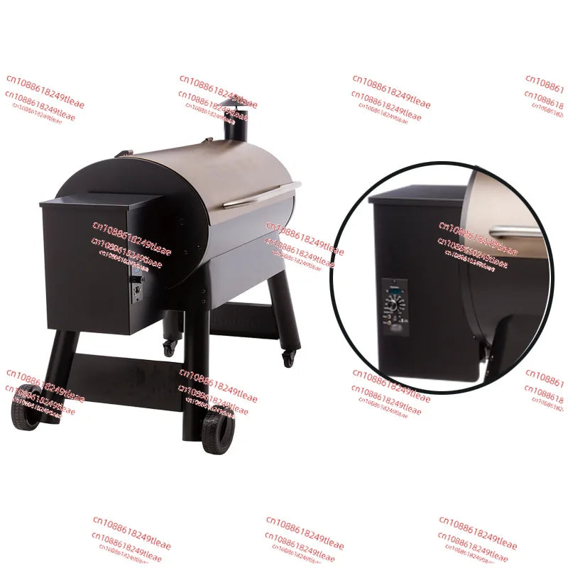 250W Pellet Grill Hopper and Burner Assembly Kit Electric Wood Pellet Smoker Grill DIY Wood Pellet Box Accessories