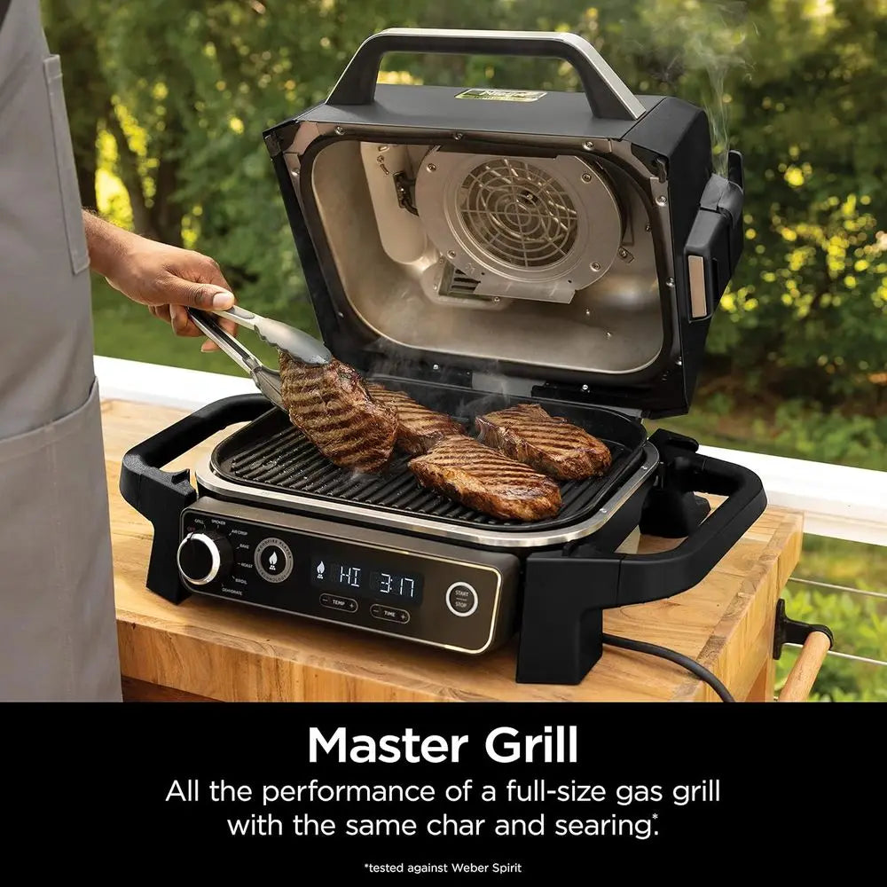 7-in-1 Pellet Grill: Portable, Weatherproof, Cooks 6 Steaks & 30 Hot Dogs, Includes Pellets