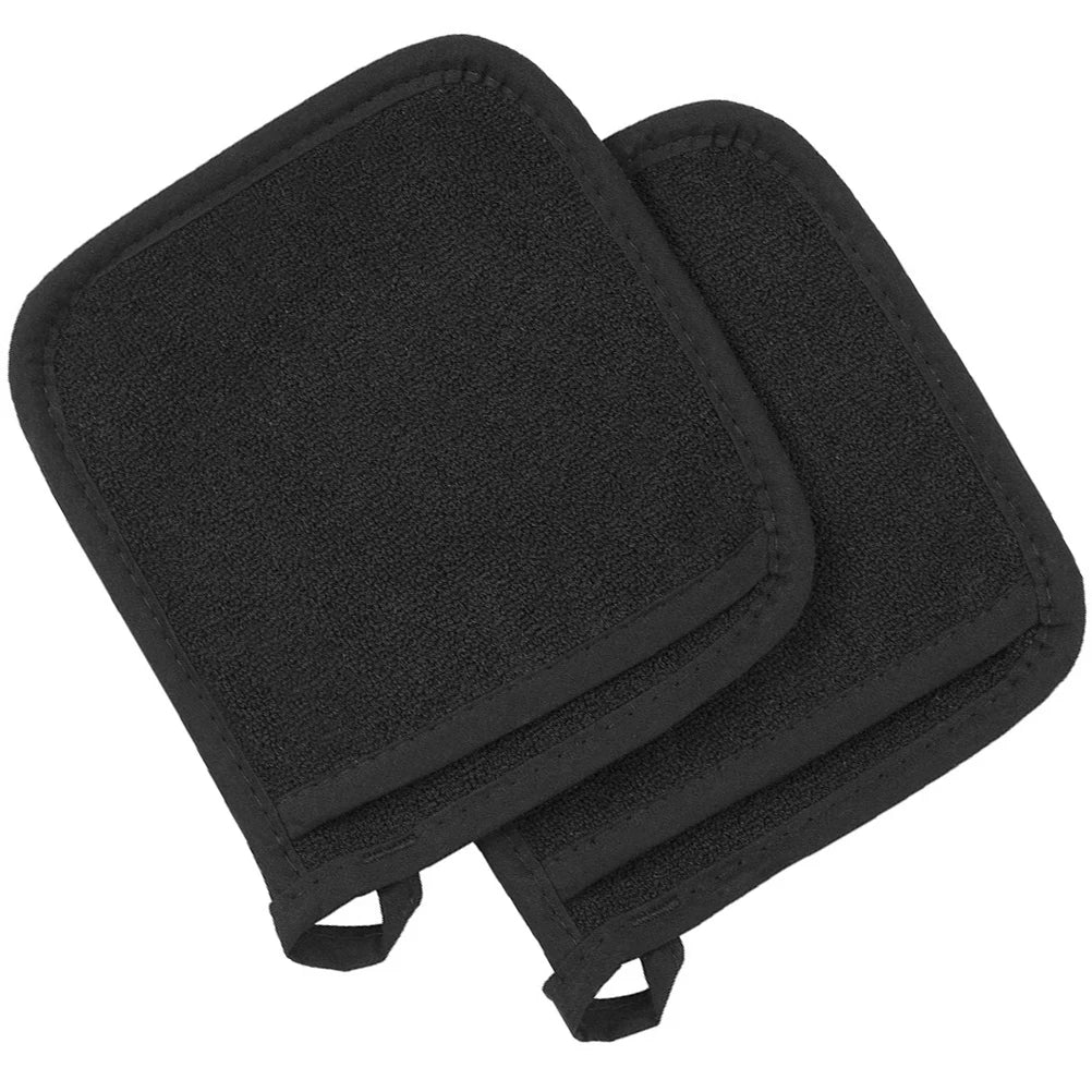 1Pair Baking Oven Gloves Cotton Insulated Anti-Scald Mitts for Heat Protection Cooking Baking Microwave Oven Use Comfortable Fit