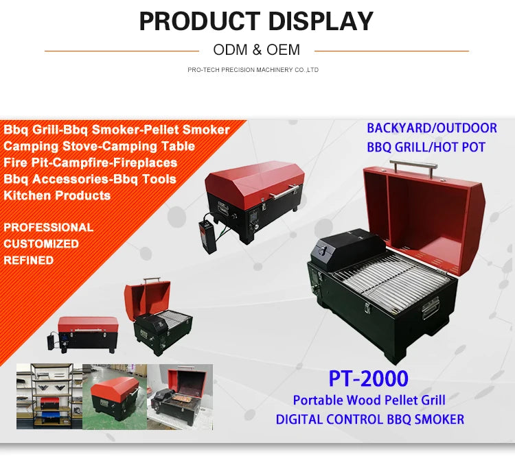 OEM Multifunctional Commercial Electric Offset Wood Pellet Bbq Grills Smoker for Wholesale