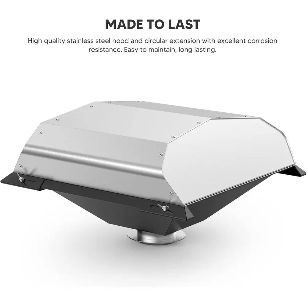 Traeger, Pit Boss, Camp Chef, Green Mountain Grills, Z Grills, Smokin Brothers Compatible Wood Fired Pizza Oven Attachment, Silv