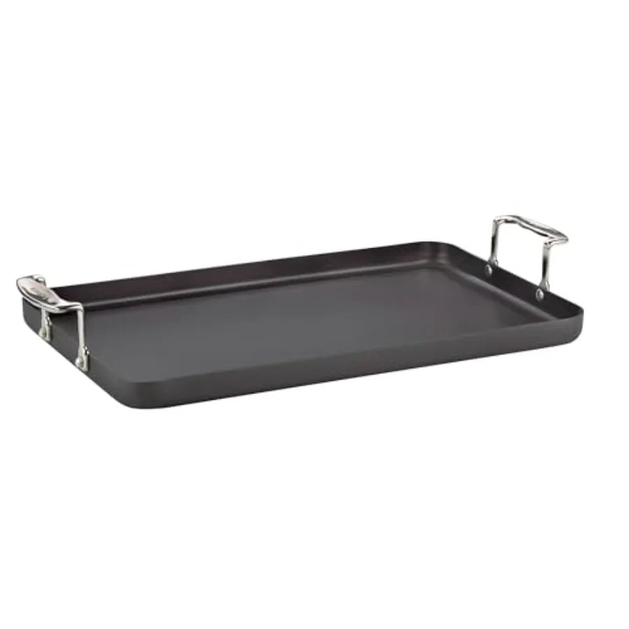 Chef's Classic™ Non Hard Anodized 3" x 20" Double Burner Griddle