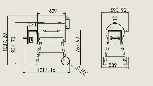 OEM ODM  Pit boss Bbq Ovens Outdoor Wood Pellet Grill Smoker